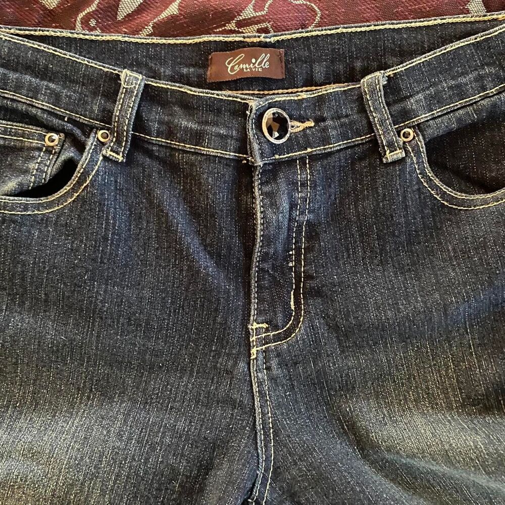 Unbranded Women's Black and Navy Jeans - Picture 6 of 8